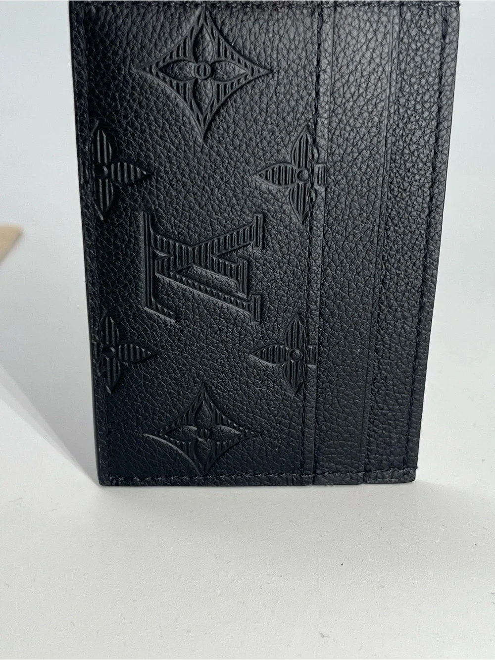 Louis Vuitton Double Card Holder In Black Monogram Canvas